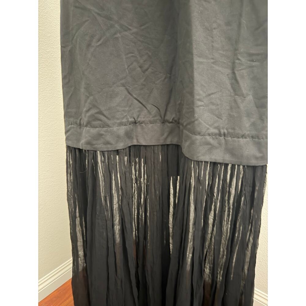 $297 New O.P.T black Elowen cotton dress sz M - Picture 6 of 11